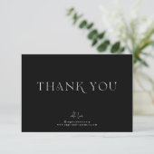 Modern Minimal | Black Business Thank You (Standing Front)