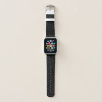 Modern Minimal Black Leopard Print Apple Watch Band
