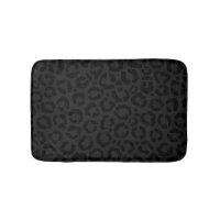 Modern Minimal Black Leopard Print