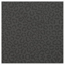 Modern Minimal Black Leopard Print Fabric