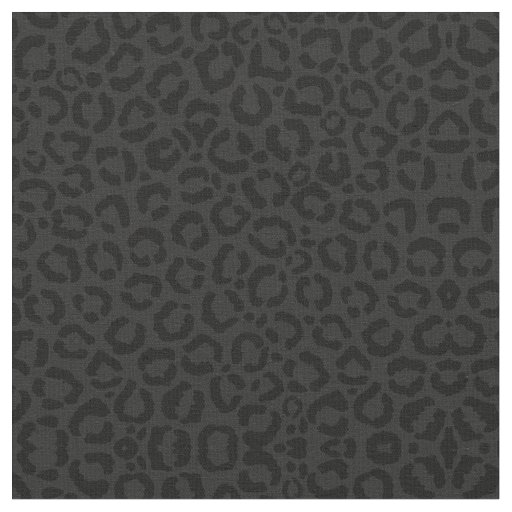 Modern Minimal Black Leopard Print Fabric