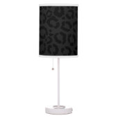 Modern Minimal Black Leopard Print Table Lamp (Right)