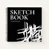 Personalized Modern strokes Sketch Book