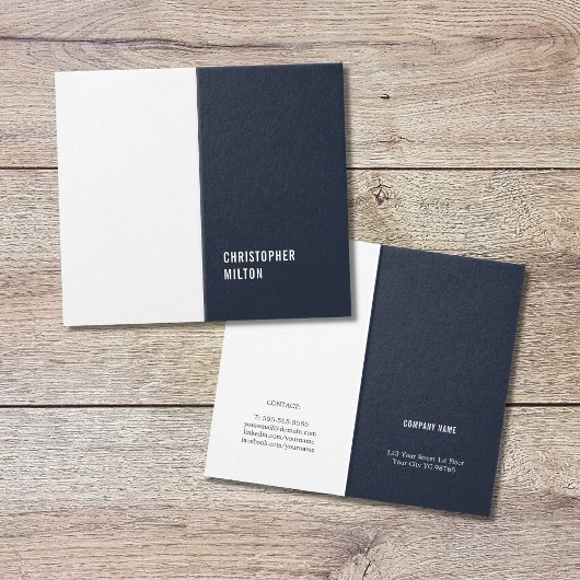 Modern Minimal Blue White Consultant