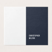 Modern Minimal Blue White Consultant (Outside Unfolded)