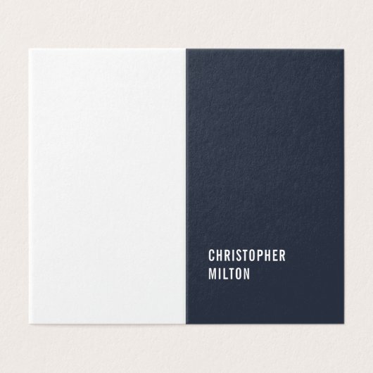 Modern Minimal Blue White Consultant (Outside Unfolded)