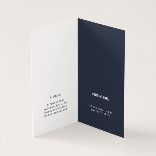 Modern Minimal Blue White Consultant (Inside)