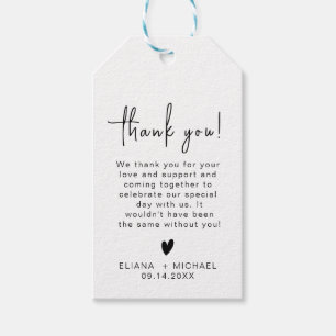 Modern Minimal Boho 1st Birthday Gift Tags