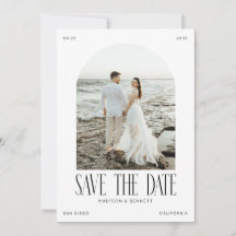 Modern Minimal Boho Arch Photo Double Sided