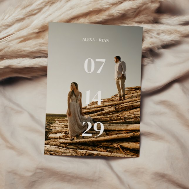 Modern & Minimal Bold Photo Wedding Elopement Announcement (Creator Uploaded)