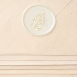 Modern Minimal Botanical Fern Wedding Wax Seal Sticker<br><div class="desc">Modern Minimal Botanical Fern Wedding Wax Seal Sticker</div>