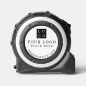 Modern Minimal Branded Custom Business Logo  Tape Measure (Front)