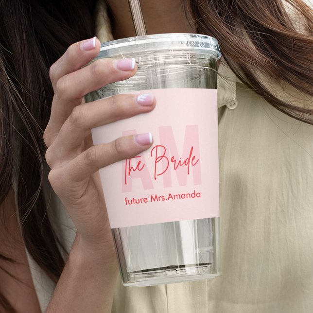Modern Minimal Bride | Personalized Future Mrs Acrylic Tumbler (Creator Uploaded)