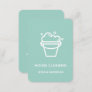 Modern Minimal Bucket Logo House Cleaning Maid Business Card