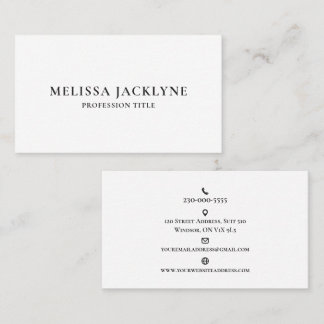 Modern Minimal Business Card