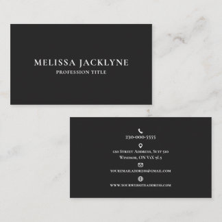 Modern Minimal Business Card
