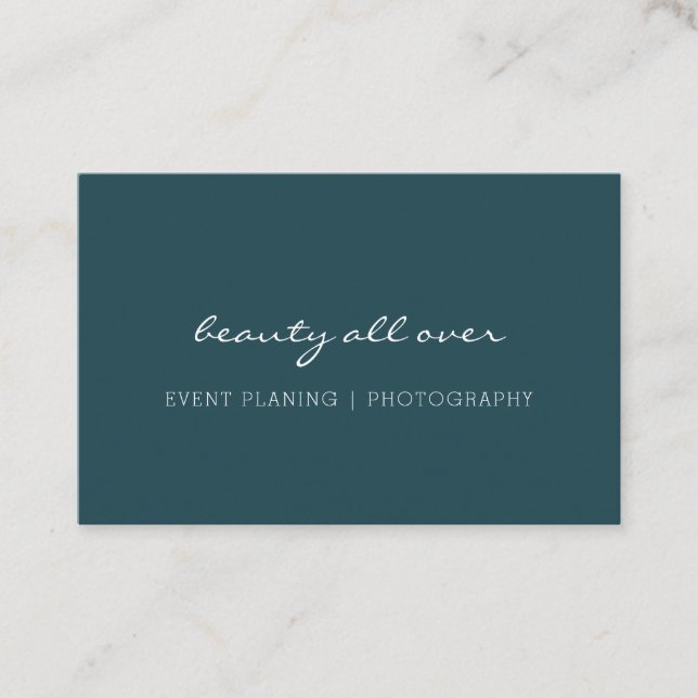 Modern Minimal business card (Front)