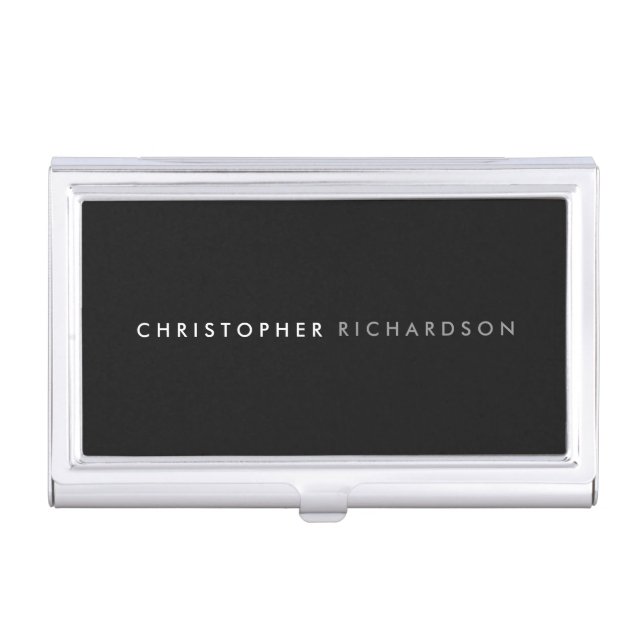 MODERN & MINIMAL Business Card Holder (Front)