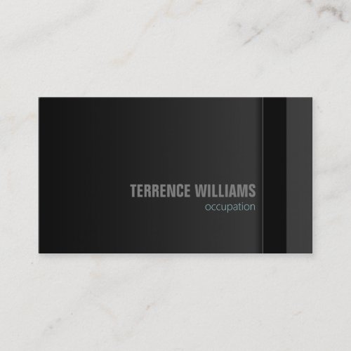Modern minimal business card template Grey Black