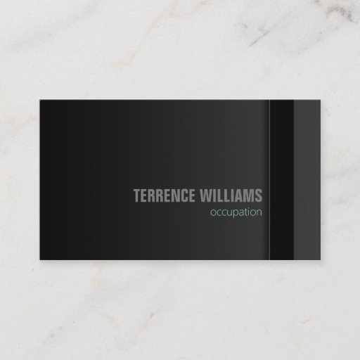 Customizable Modern minimal business card template Grey Black