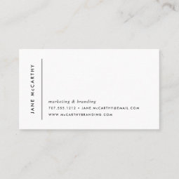 Modern Minimal Business Cards | Black and White | Zazzle