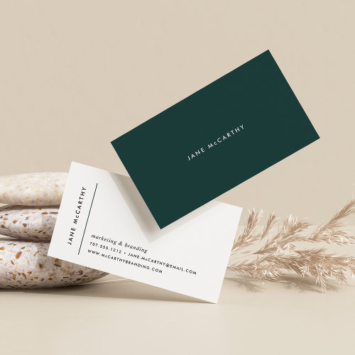 Modern Minimal Business Cards  Hunter