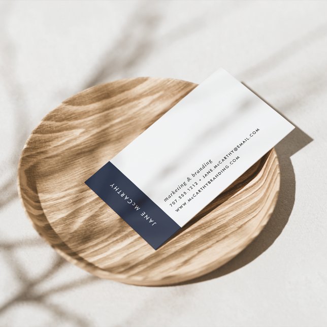 Modern Minimal Business Cards | Navy (Creator Uploaded)