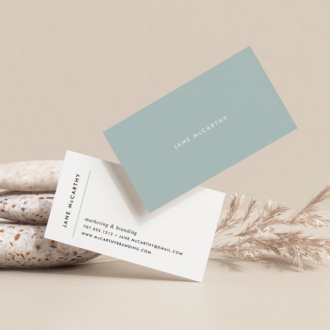 Modern Minimal Business Cards | Sage (Creator Uploaded)