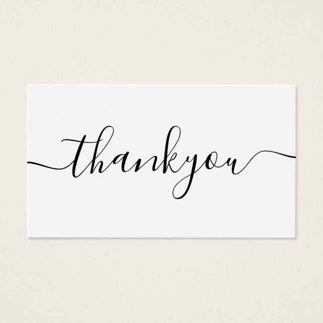 Modern Minimal Business Thank You For Order Insert (Front)