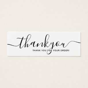 Modern Minimal Business Thank You For Order Insert