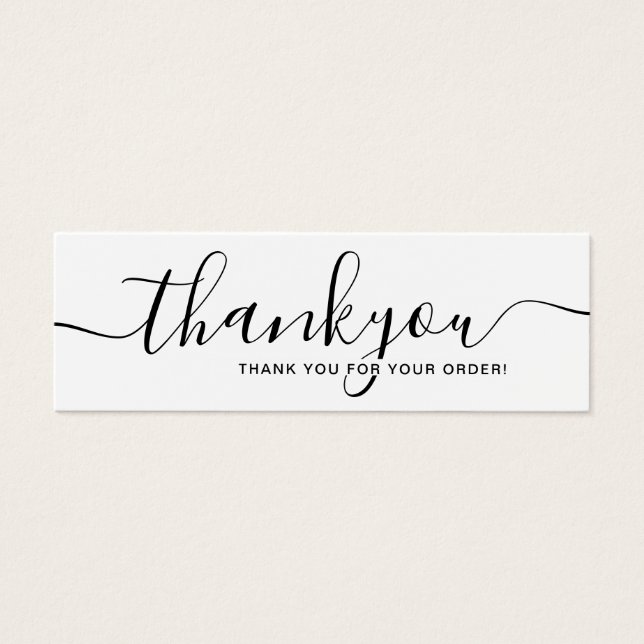 Modern Minimal Business Thank You For Order Insert (Front)