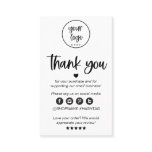 Modern Minimal Business Thank You For Order Insert Modern Minimal Business Thank You For Order Insert