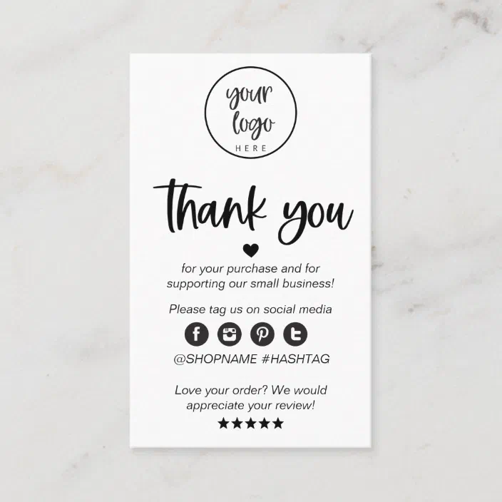 Small business cards Personalise business Card Minimal business card Custom marble business card with QR code Marble Thank You Cards