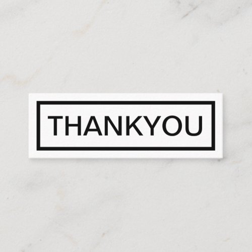 Modern Minimal Business Thank You Order Insert