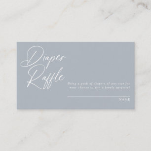 Modern Minimal Calligraphy   Diaper Raffle Enclosu Enclosure Card