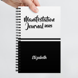 Modern Minimal Calligraphy Manifestation Journal