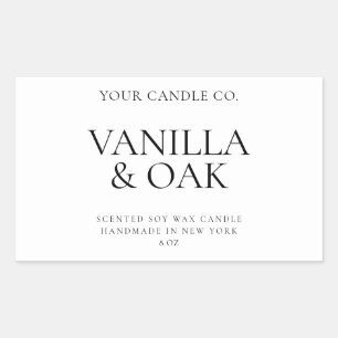 Modern Minimal Candle Label