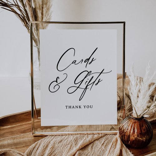 Modern Minimal Cards and Gifts Sign