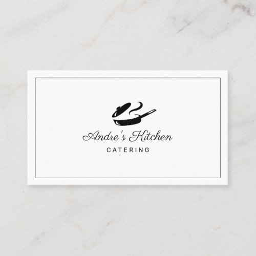 Modern Minimal Catering Culinary Business Card