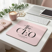 Modern Minimal CEO Personalized Pink Custom
