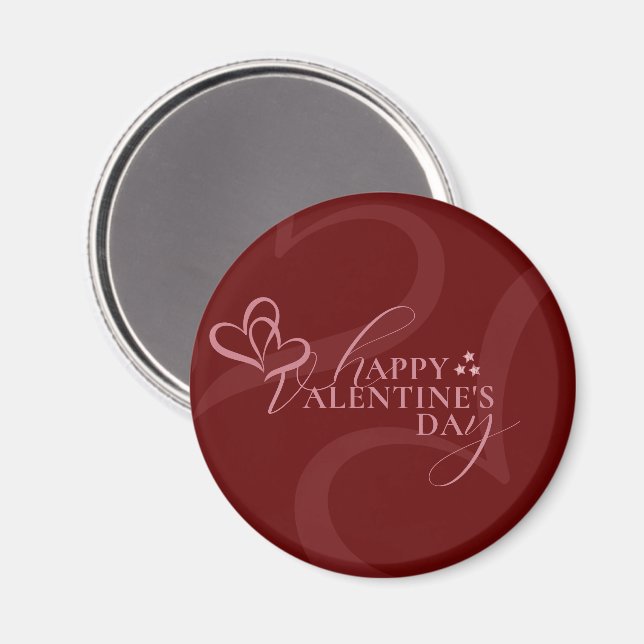 Modern Minimal Chic Music Player Valentine's Day Magnet (Front/Back)