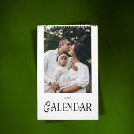 Modern Minimal Chic Typography Custom Family Photo Calendar<br><div class="desc">Elevate your space with this Modern Minimal Chic Typography Custom Family Photo Calendar, designed for those who love simplicity with a touch of elegance. Featuring a sleek layout, refined typography, and ample room for your favorite family photos, this calendar blends modern style with meaningful personalization. Each month highlights a special...</div>