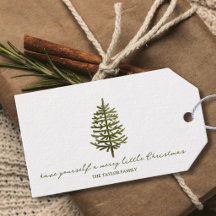 modern minimal Christmas evergreen tree holiday