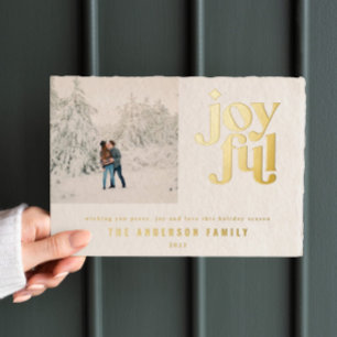 Modern minimal Christmas  Foil Holiday Card