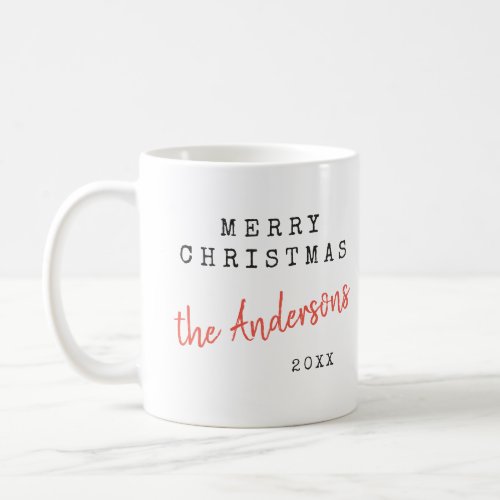 Modern minimal Christmas vintage indie photo  Coffee Mug
