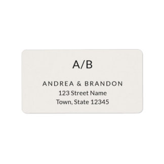 Modern Minimal City Hall Return Label