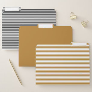 Modern Minimal Classic Stripe File Folder