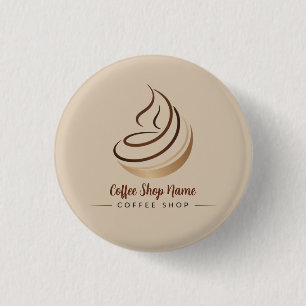 Modern Minimal Coffee Shop professional  shop Button