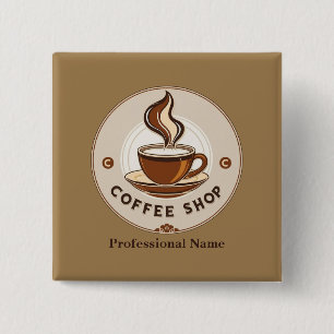 Modern Minimal Coffee Shop professional shop Button