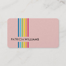 MODERN MINIMAL colorful simple rainbow stripe pink